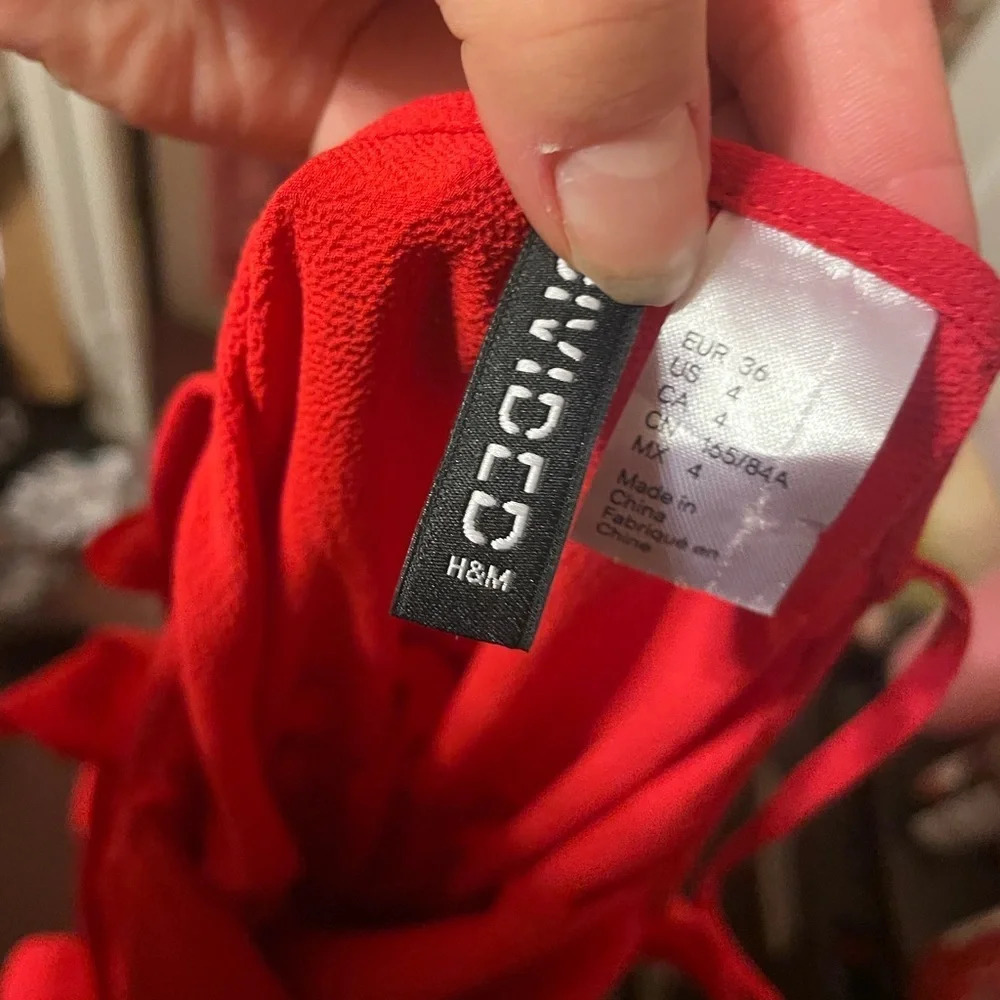 H&M DIVIDED RUFFLE DRESS - Picture 3 of 4